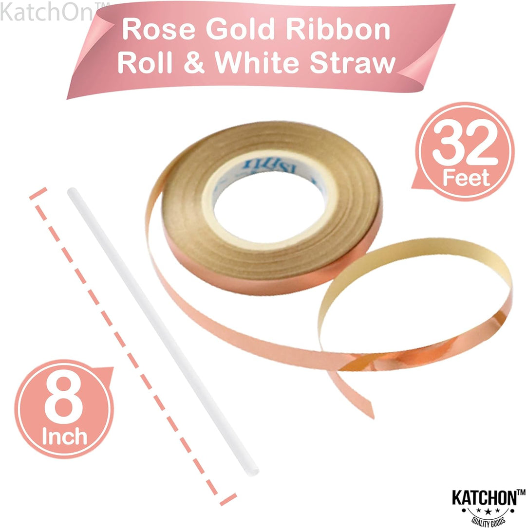 KatchOn, Giant Rose Gold Bride Balloons - 40 Inch | Bride Rose Gold Balloons for Bachelorette Party Decorations | Bridal Shower Balloons, Bridal Shower Decorations | Rose Gold Bachelorette Balloons