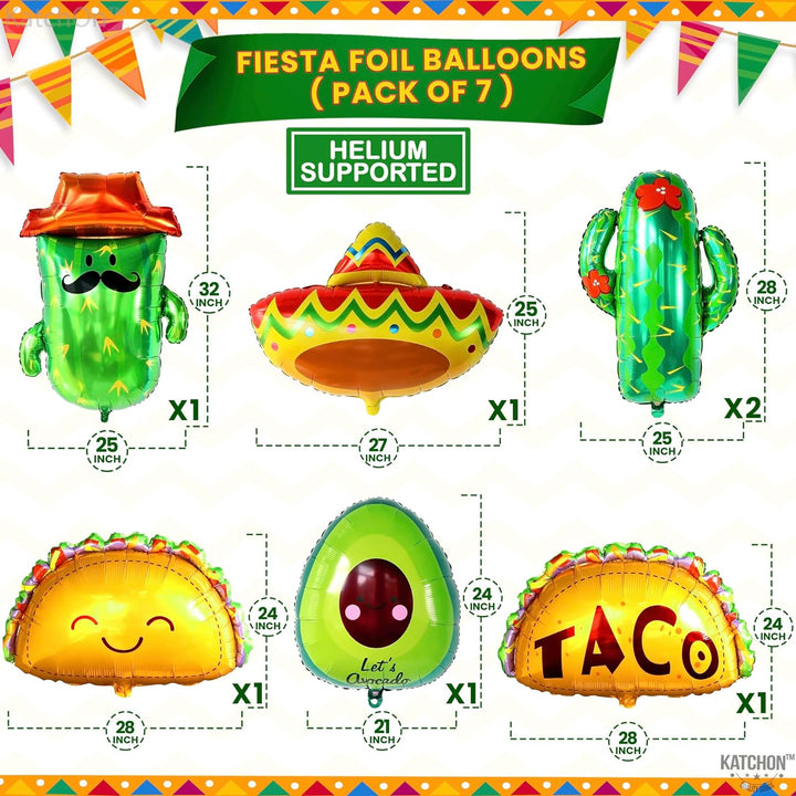 KatchOn, Taco Bout A Baby Decorations - Big Set of 28 | Fiesta Balloons for Fiesta Baby Shower Decorations | Taco About A Baby Shower Decorations | Taco Party Decorations, Fiesta Party Decorations