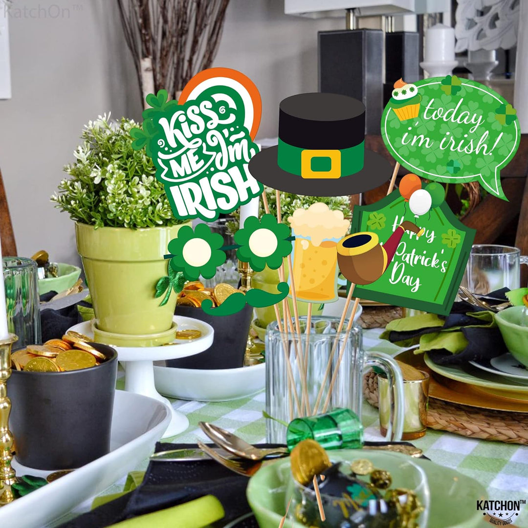 KatchOn, St Patricks Day Photo Props - Pack of 29 | St Patricks Day Decorations | St Patricks Photo Props for St Patricks Day Selfie Props | St Patricks Day Photo Booth Props | St Patricks Day Props