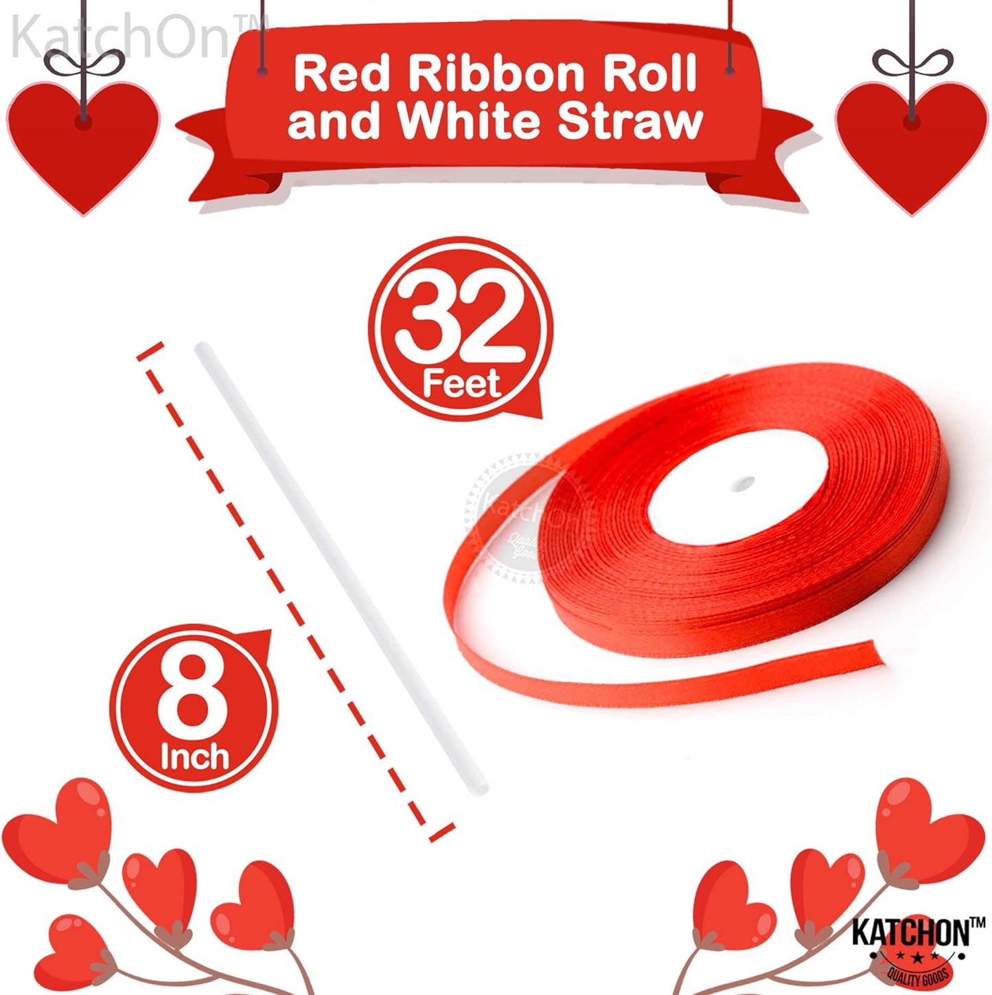 KatchOn, Big Red Lip Balloons Decorations - 30 Inch, Pack of 8 | Kiss Balloons, Galentines Day Decorations for Party | Lips Balloon for Valentines Day Decor | Lips Foil Balloons, Valentines Balloons