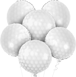 KatchOn, Golf Balloons for Birthday Party - 18 Inch | Golf Ball Balloons for Hole In One Birthday Decorations | Foil Golf Balloon for Golf Birthday Party Decorations | Masters Golf Party Decorations