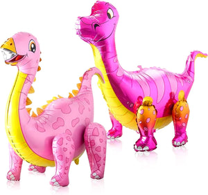 KatchOn, Large Pink Dinosaur Balloon - 35 Inch | Girl Dinosaur Balloons for Birthday Party | Pink Dinosaur Party Supplies for Girl Dinosaur Party Decorations | Pink Dino Balloons for Dinosaur Party