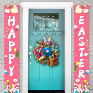 KatchOn, XtraLarge Happy Easter Banner for Door - 72x12 Inch | Easter Banners for Outside | Happy Easter Sign for Easter Decorations for The Home | Easter Door Banner for Easter Party Decorations