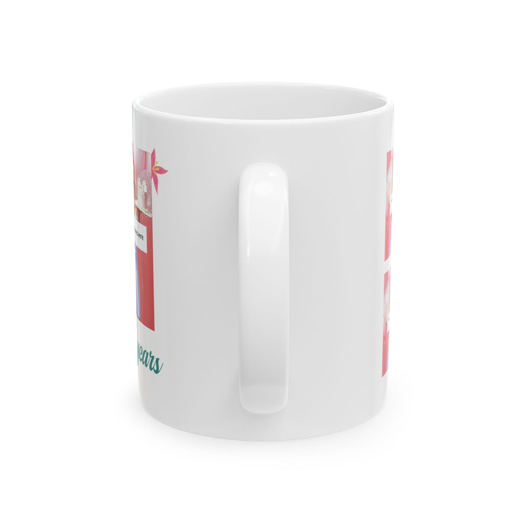 Happy Birthday Tropical - Customizable 'Years' and 'Photo' Ceramic Mug