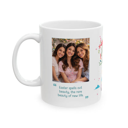 Happy Easter - Customizable 'Message' and 'Photo' Ceramic Mug