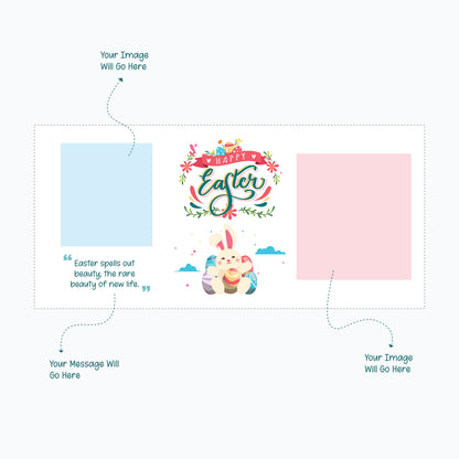 Happy Easter - Customizable 'Message' and 'Photo' Ceramic Mug