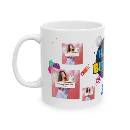 Happy Birthday Space - Customizable 'Years' and 'Photo' Poster