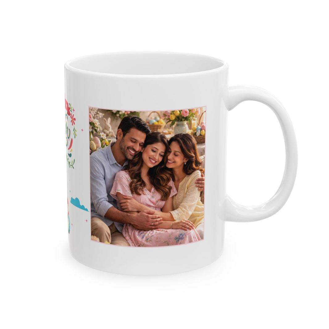 Happy Easter - Customizable 'Message' and 'Photo' Ceramic Mug