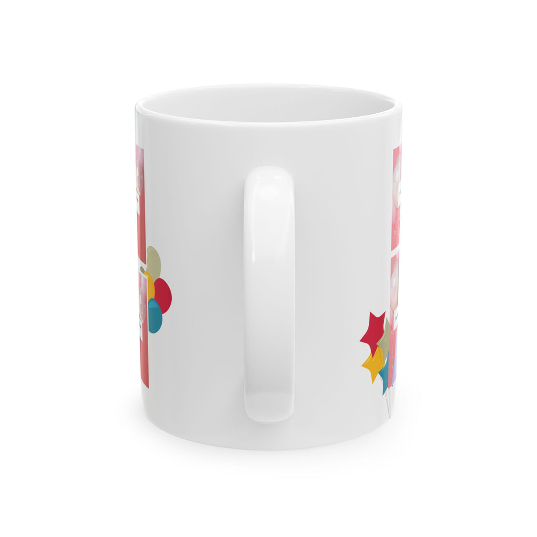 Happy Birthday Retro - Customizable 'Years' and 'Photo' Ceramic Mug