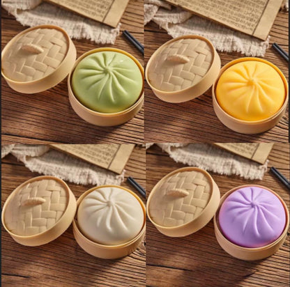 KatchOn, Dumpling Squishy Toys - Pack of 4 | Stress Relief & Anxiety Relief Squishy Dumplings | Fun Fidget Toys for Stress Relief