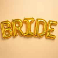 KatchOn, Giant Gold Bride Balloons - 40 Inch | Bachelorette Party Decorations | Gold Bride Balloon for Bridal Shower Decorations | Bridal Shower Balloon | Bachelorette Balloons