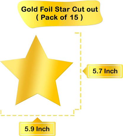 KatchOn, Shiny Gold Star Hanging Swirls - Pack of 30, No DIY | Gold Star Decorations for Party for Oscar Party Decorations | Hanging Gold Stars, Hollywood Theme Decorations | Talent Show Decorations