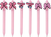 KatchOn 6Pcs Bow Pens Coquette Pink Retractable Writing Pen Bulk Birthday