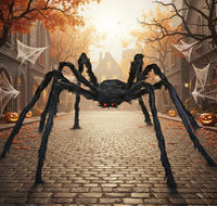 KatchOn Foldable Fake Spider Halloween Decorations Outdoor 6.5 Ft