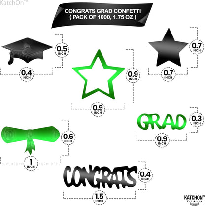 Graduation Decorations 2026 | Shiny 2026 Congrats Grad Confetti - Pack of 1000 | Graduation Confetti Class of 2026 | Graduation Confetti 2026, 2026 Graduation Table Decorations,KatchOn
