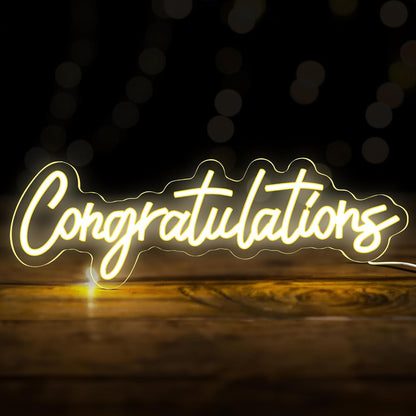 Graduation Decorations 2026 | Congratulations Neon Light Sign | Congratulations Light Up Sign | Graduation Decorative Lights | Backdrop for Grad Decorations Class of 2026, KatchOn
