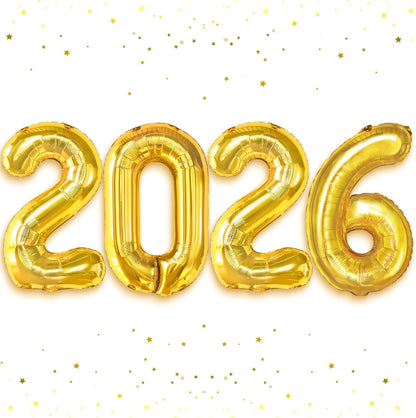 KatchOn, Gold 2026 Balloons for Graduation Decor - 16 Inch | 2026 Balloon Numbers for 2026 Graduation Decorations | 2026 Gold Balloon | Graduation Decorations Balloons | Graduation Party Decorations