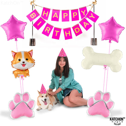 KatchOn, Big Dog Balloons for Dog Party - 28 Inch, Pack of 6 | Puppy Balloons For Puppy Themed Birthday Party Decorations | Lets Pawty Birthday Decoration | Lets Pawty | Dog Birthday Party Supplies