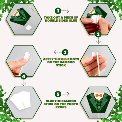KatchOn, St Patricks Day Photo Booth Props - Pack of 38, St Patricks Day Decorations | St Patricks Day Photo Props, St Patricks Day Selfie Props, Saint Patricks Day Decorations | St Patricks Day Décor