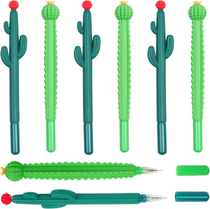 KatchOn Cactus Shaped Ballpoint Pens, Pack of 6 | Cactus Black Ball Point Pens for Cactus Mexican Fiesta Party Favors Stationery Cute Pens for Birthday Gifts, Classroom Prizes