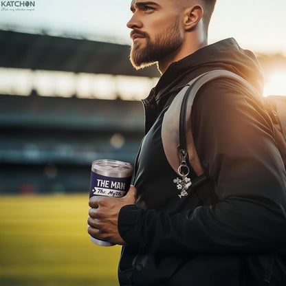 KatchOn, Tumbler & Soccer Keychain, Thank You Gifts | Coffee Tumbler for Men | Valentines Gifts for Him, Men, Dad, Boyfriend | Valentine Gifts for Men, Friend, Dad, Brother | Birthday Gift for Friend