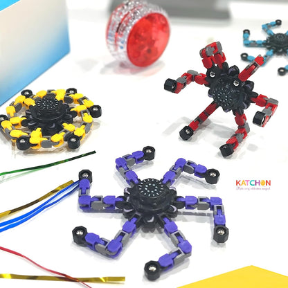 KatchOn, Transformable Fidget Spinners - Pack of 24 | Fidget Toys Bulk, Treasure Box Toys for Classroom | Robot Fidget Spinners for Kids 8-12, christmas gifts for kids, boys | Goodie Bag Stuffers