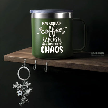 KatchOn, 14oz Stainless Steel Insulated Coffee Mug with Handle | Coffee Lovers Valentines Day Gifts for Her, Him | Coffee Cups, Coffee Travel Mug | Galentines Gifts for Friends, Girlfriend, Boyfriend