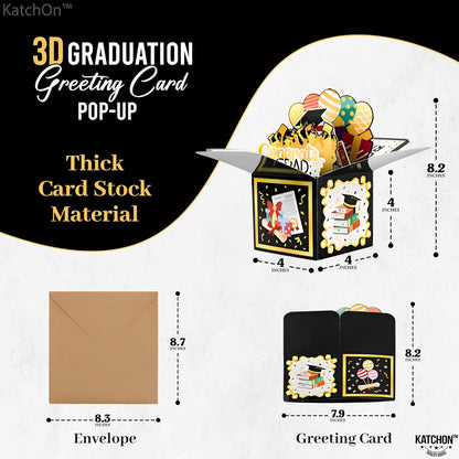 KatchOn, Pop Up Graduation Cards 2026 - Graduation Pop Up Cards 3D for Congrats Grad | Congrats Gad Decorations | Congrats Grad Card Box | Party Favors | 2026 Graduation Decorations, Graduation Gift