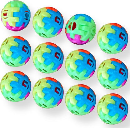 KatchOn, 3D Puzzle Ball Brain Teasers for Kids - Pack of 12 | Fidget Ball Puzzle for Kids 4-8, Prizes for Classroom, Goodie Bag Stuffers, Educational Toys for Birthday Party, Back to School Gifts