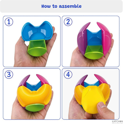 KatchOn, 24Pcs Sensory Fidget Puzzle Ball for Kids | Puzzle Ball, Fidget Ball Puzzle Brain Teaser Fidget Toy for Boys & Girls Birthday Party Educational Toys, Puzzles for Kids Ages 4-6
