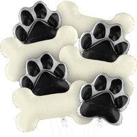 KatchOn, Large Dog Balloons - 29 Inch, Pack of 8 | Dog Balloons for Birthday Party, Paw Print Balloon | dog Party Decorations, paw Balloon | Lets Pawty Birthday Decorations