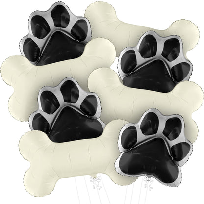 KatchOn, Large Dog Balloons - 29 Inch, Pack of 8 | Dog Balloons for Birthday Party, Paw Print Balloon | dog Party Decorations, paw Balloon | Lets Pawty Birthday Decorations