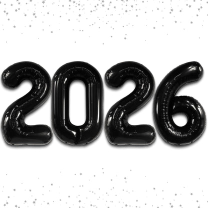 Graduation Decorations 2026 | Giant Black 2026 Balloons Number - 42 Inch, 2026 Graduation Balloons for Prom Decorations, Class of 2026 Balloons, Prom Balloon for Black, KatchOn