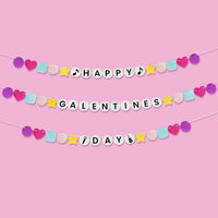 KatchOn, Glitter Happy Galentines Day Banner - 10 Feet, No DIY | Galentines Banner for Galentines Day Decorations for Party | Galentines Decorations | Valentines Décor