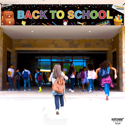 KatchOn Back To School Banner - 120x20 Inch, Back To School Decorations