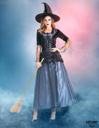 KatchOn Halloween Witch Costume for Women With Black Hat | Wicked Witches Cosplay for Adults