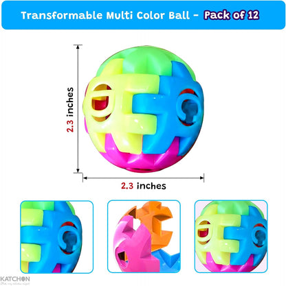 KatchOn, 3D Puzzle Ball Brain Teasers for Kids - Pack of 12 | Fidget Ball Puzzle for Kids 4-8, Prizes for Classroom, Goodie Bag Stuffers, Educational Toys for Birthday Party, Back to School Gifts