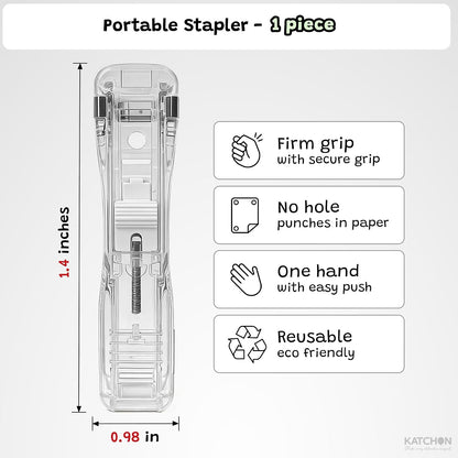 KatchOn Paper Clam Clip Dispenser, Portable Binder Clip Stapler