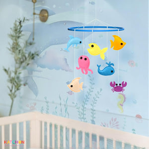 KatchOn, Baby Crib Mobile for Boys and Girls | Ocean Nursery Theme Mobile for Crib | Ocean Theme Decor | Brithday, Baby Shower Gift for Boys and Girls | Infant Bedroom Hanging Decoration