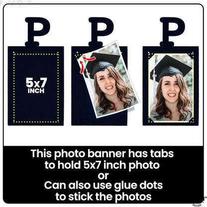 KatchOn, Graduation Photo Banner 2026 - Large, 10 Feet 5x7 | Felt Proud of You Banner | Grad Banner 2026 Personalized | 2026 Graduation Decorations | Grad Picture Banner for 2026 Graduation Party Decor