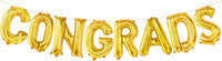 Graduation Decorations 2026 | Gold Congrats Balloons - 16 Inch | Foil Gold Congrats Balloons for 2026 Graduation Decorations | Graduation Balloons Banner | Congratulations Banner - KatchOn