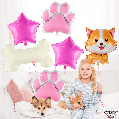 KatchOn, Big Dog Balloons for Dog Party - 28 Inch, Pack of 6 | Puppy Balloons For Puppy Themed Birthday Party Decorations | Lets Pawty Birthday Decoration | Lets Pawty | Dog Birthday Party Supplies