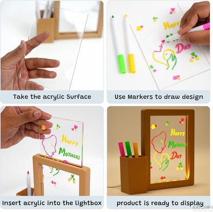 KatchOn, Acrylic LED Drawing Dry Erase Board Tablet Gifts for Teens