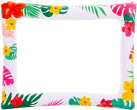 KatchOn, Luau Photo Booth Frame - 28x23 Inch | Luau Party Decorations | Inflatable Selfie Frame, Luau Decorations | Tropical Party Decoration, Pool Party Decoration, Photobooth Frame