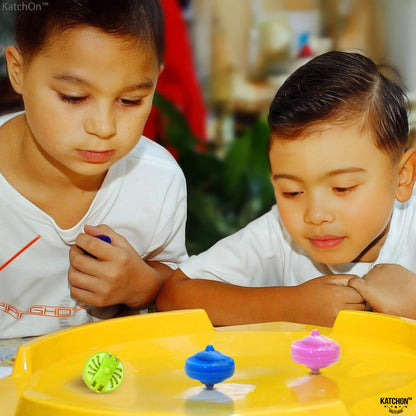 KatchOn, Colorful Spinning Tops For Kids - Pack of 24 Spinners | Party Toys Gifts and Party Favors for Kids | Pull Strip Spinning Top Toy Birthday Goodie Bag Fillers, Christmas Gifts, Classroom Prizes