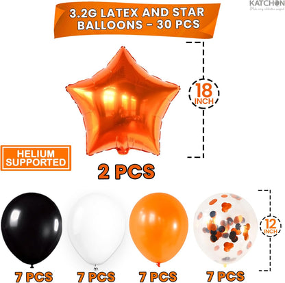 Graduation Decorations 2026 | Black 2026 Balloons Set, Giant 40 Inch - Pack of 34 | Orange and Black Graduation Balloons 2026 | Grad Decorations 2026 Kit, Graduation Decorations Class of 2026, KatchOn