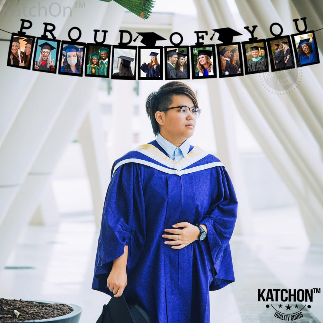 KatchOn, Graduation Photo Banner 2026 - Large, 10 Feet 5x7 | Felt Proud of You Banner | Grad Banner 2026 Personalized | 2026 Graduation Decorations | Grad Picture Banner for 2026 Graduation Party Decor