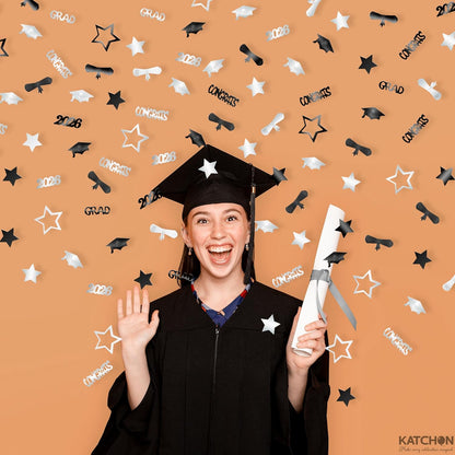 Graduation Decorations 2026 - Pack of 1300 | Congrats Grad Confetti 2026 | Graduation confetti class of 2026 | Graduation Confetti 2026, | 2026 Graduation Table Decorations, KatchOn