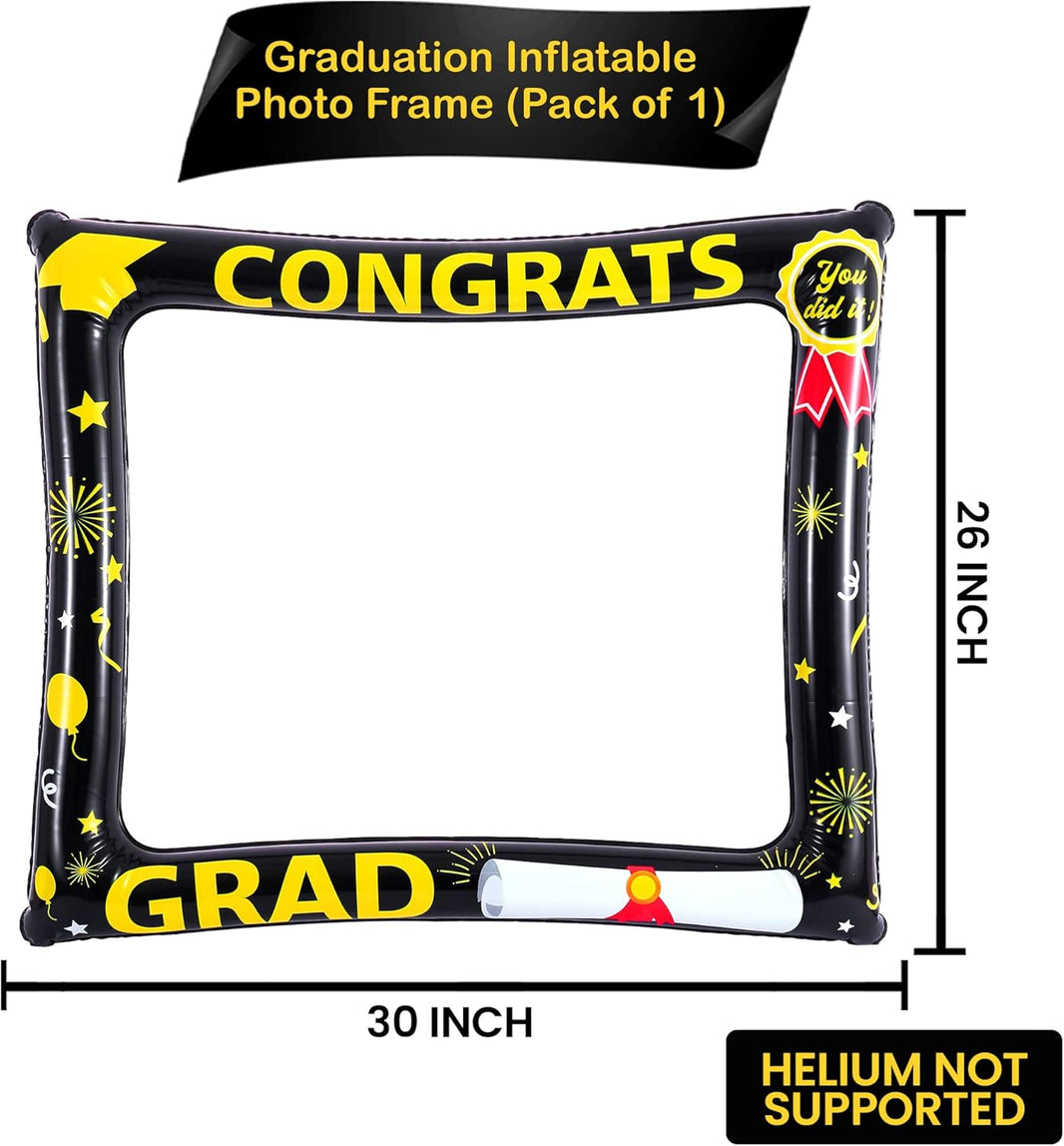 KatchOn, Inflatable Graduation Photo Booth Frame - Huge, 30 Inch | Graduation Photo Booth Props 2026, Graduation Decorations 2026 | Graduation Props for Photoshoot | 2026 Graduation Party Decorations