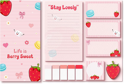 KatchOn Life is Berry Sweet Sticky Notes Set, 550 Sheets